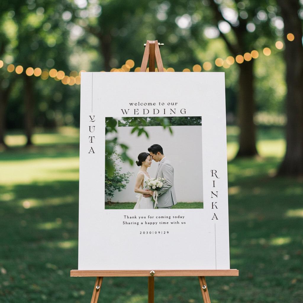 お好きな写真で作る【ウェルカムボードPHOTO】13｜結婚式｜ポスター・キャンバス・パネル | 2枚目