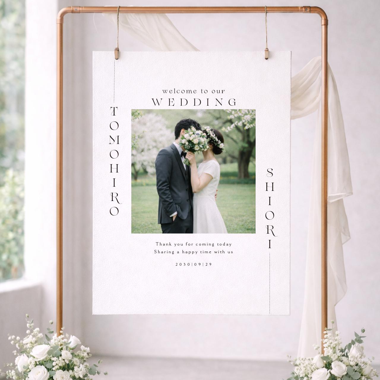 お好きな写真で作る【ウェルカムボードPHOTO】13｜結婚式｜ポスター・キャンバス・パネル | 3枚目