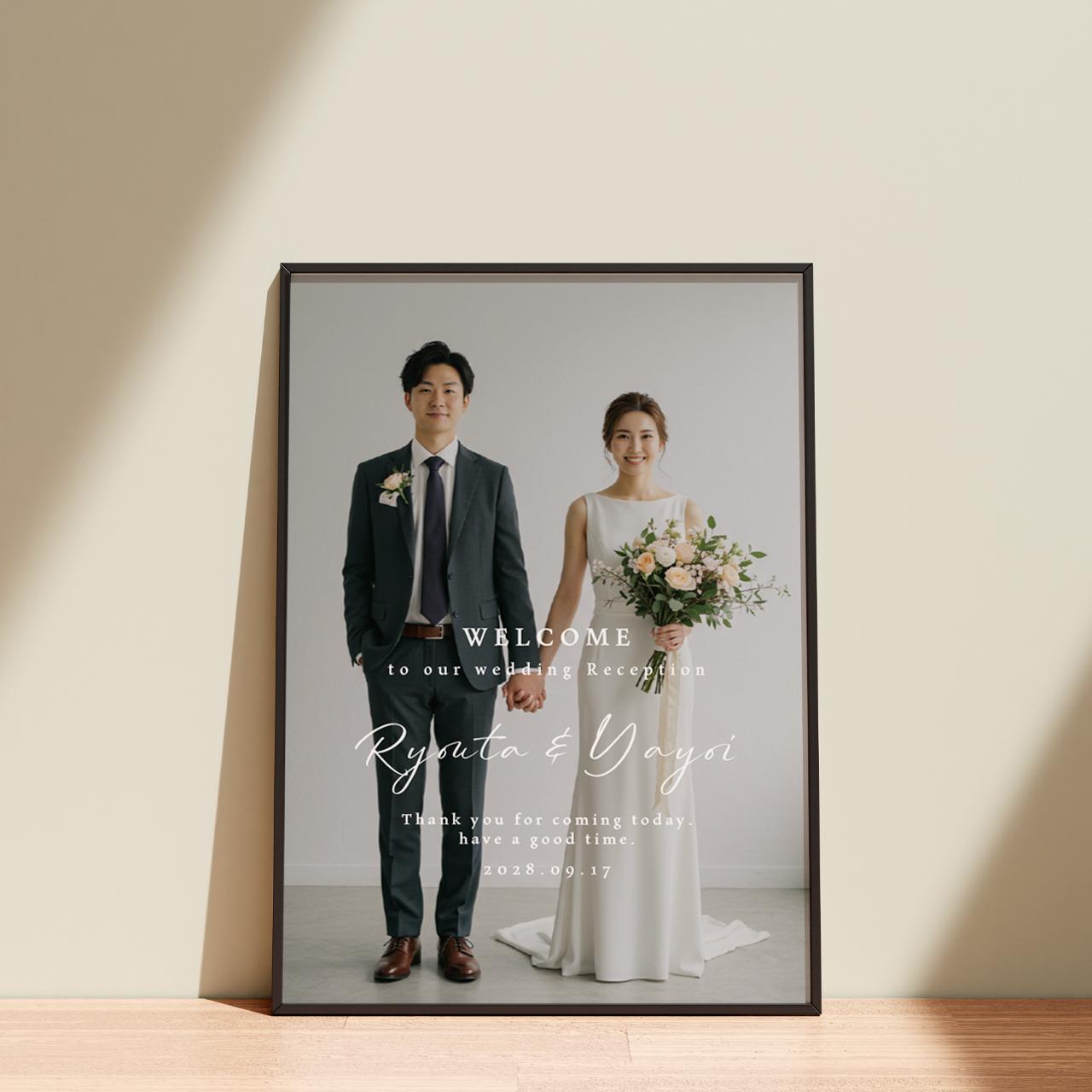 お好きな写真で作る【ウェルカムボードPHOTO】01｜結婚式｜ポスター・キャンバス・パネル | 2枚目