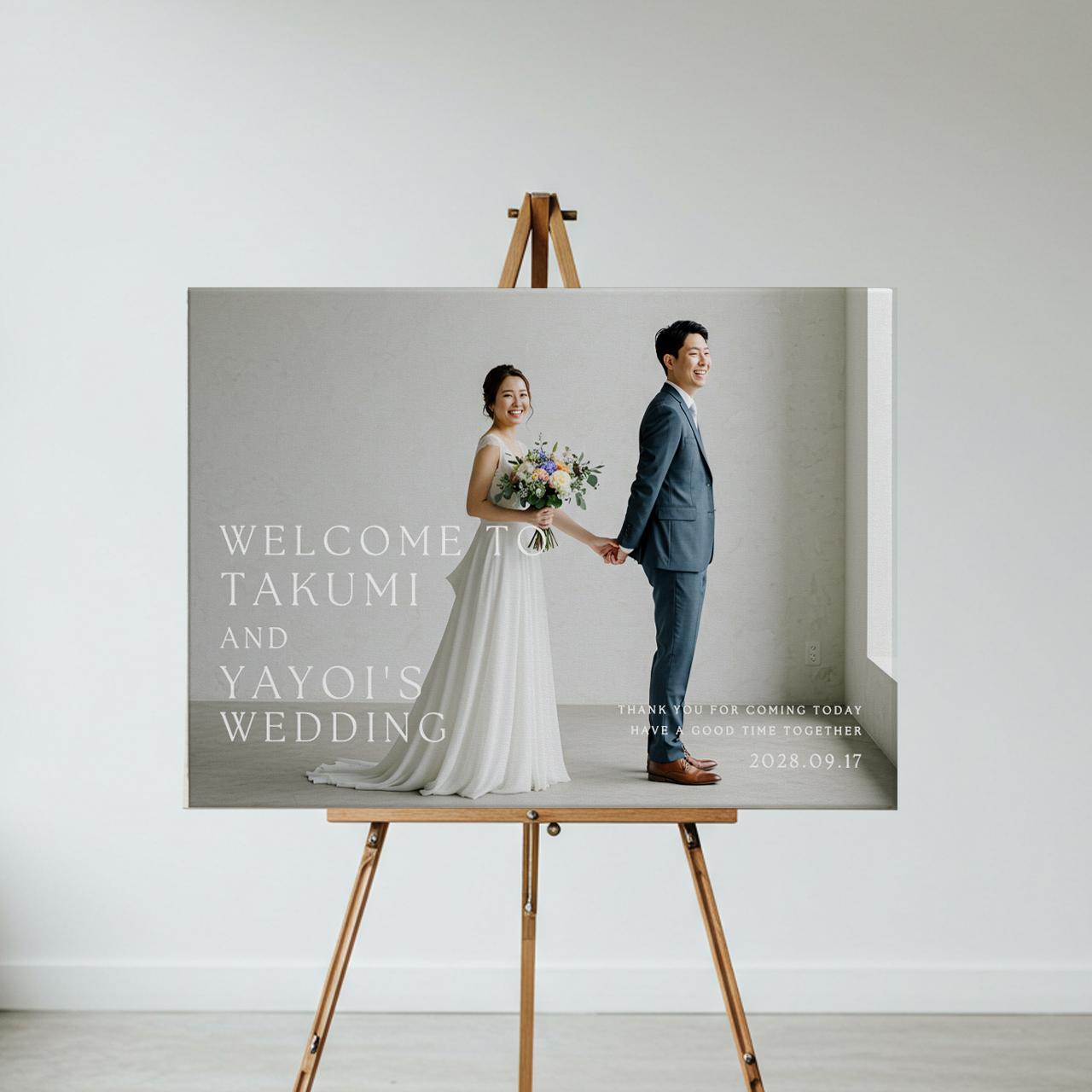 お好きな写真で作る【ウェルカムボードPHOTO】02｜結婚式｜ポスター・キャンバス・パネル | 3枚目