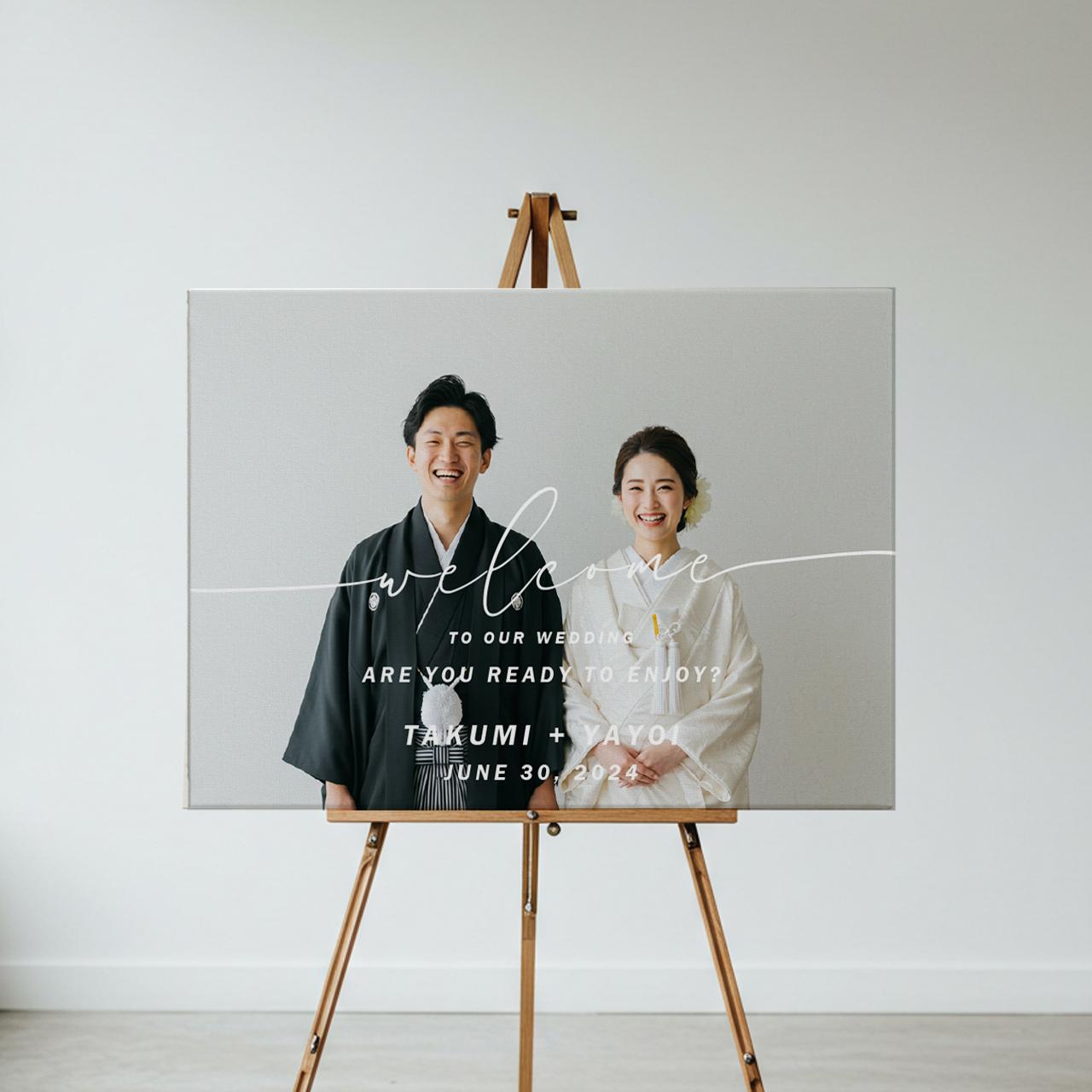 お好きな写真で作る【ウェルカムボードPHOTO】03｜結婚式｜ポスター・キャンバス・パネル1枚目の画像