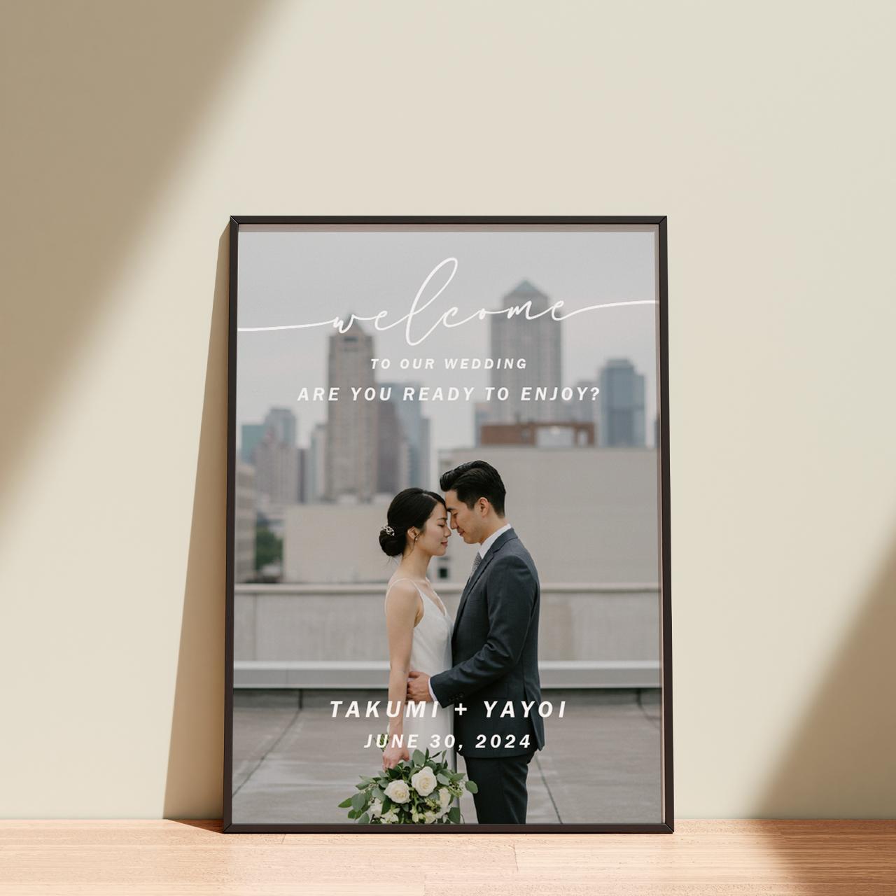 お好きな写真で作る【ウェルカムボードPHOTO】03｜結婚式｜ポスター・キャンバス・パネル | 2枚目