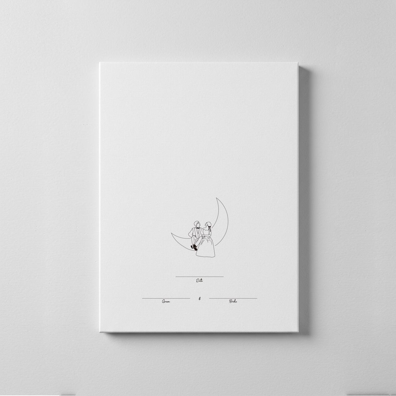 ：【結婚証明書】ウェディングスター｜キャンバスボードF4号｜結婚式｜人前式｜ゲスト参加型 | 3枚目