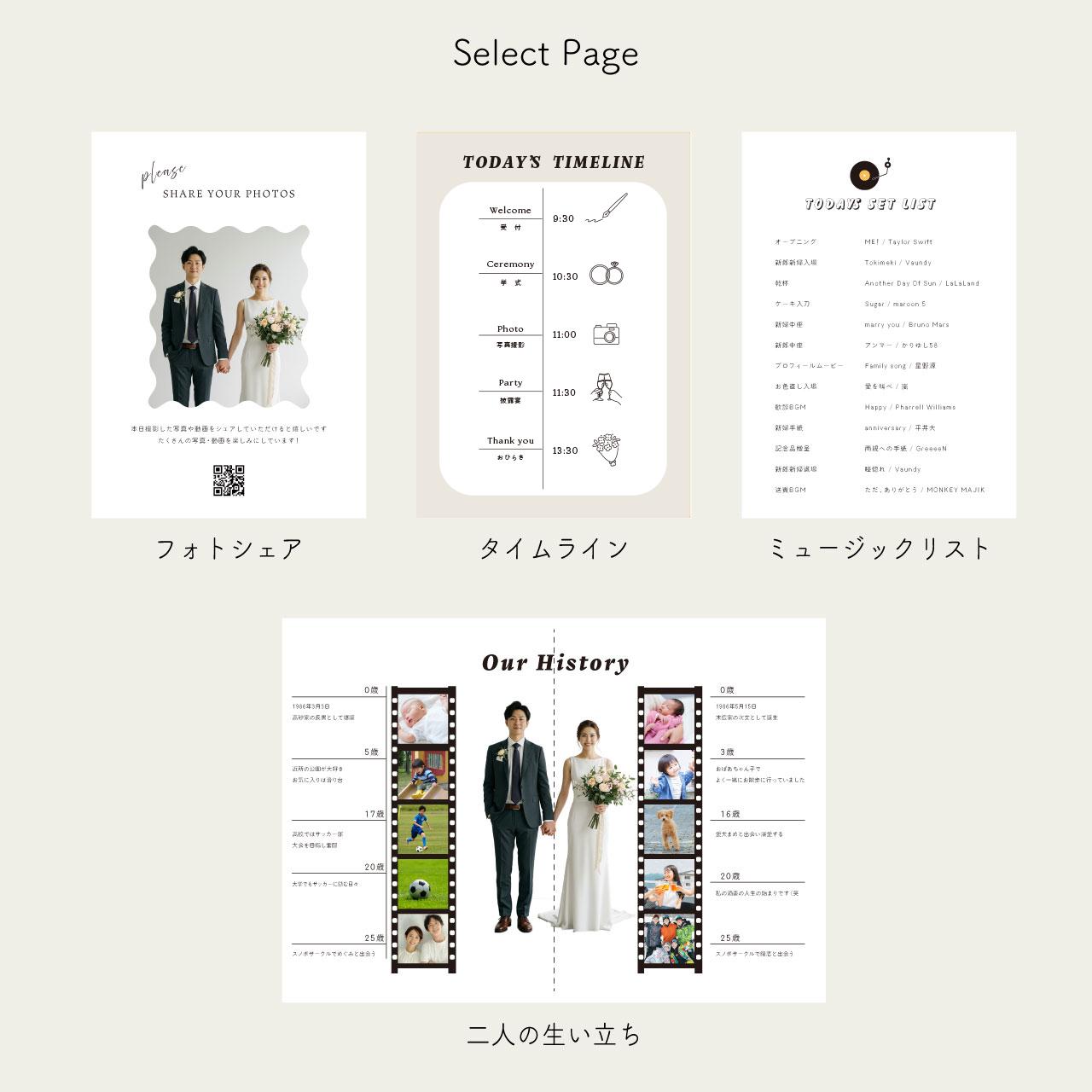 8PプロフィールブックA5サイズ　No.08｜選べる内容｜席次表｜結婚式｜披露宴 | 7枚目