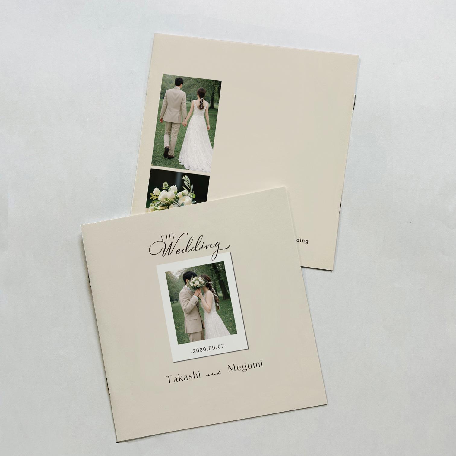 8Pスクエア型プロフィールブック09|席次表|選べる内容|結婚式|披露宴 | 2枚目