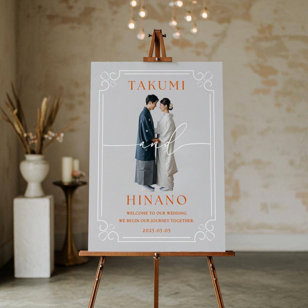 お好きな写真で作る【ウェルカムボードPHOTO】05|結婚式|ポスター・キャンバス・パネル | 2枚目
