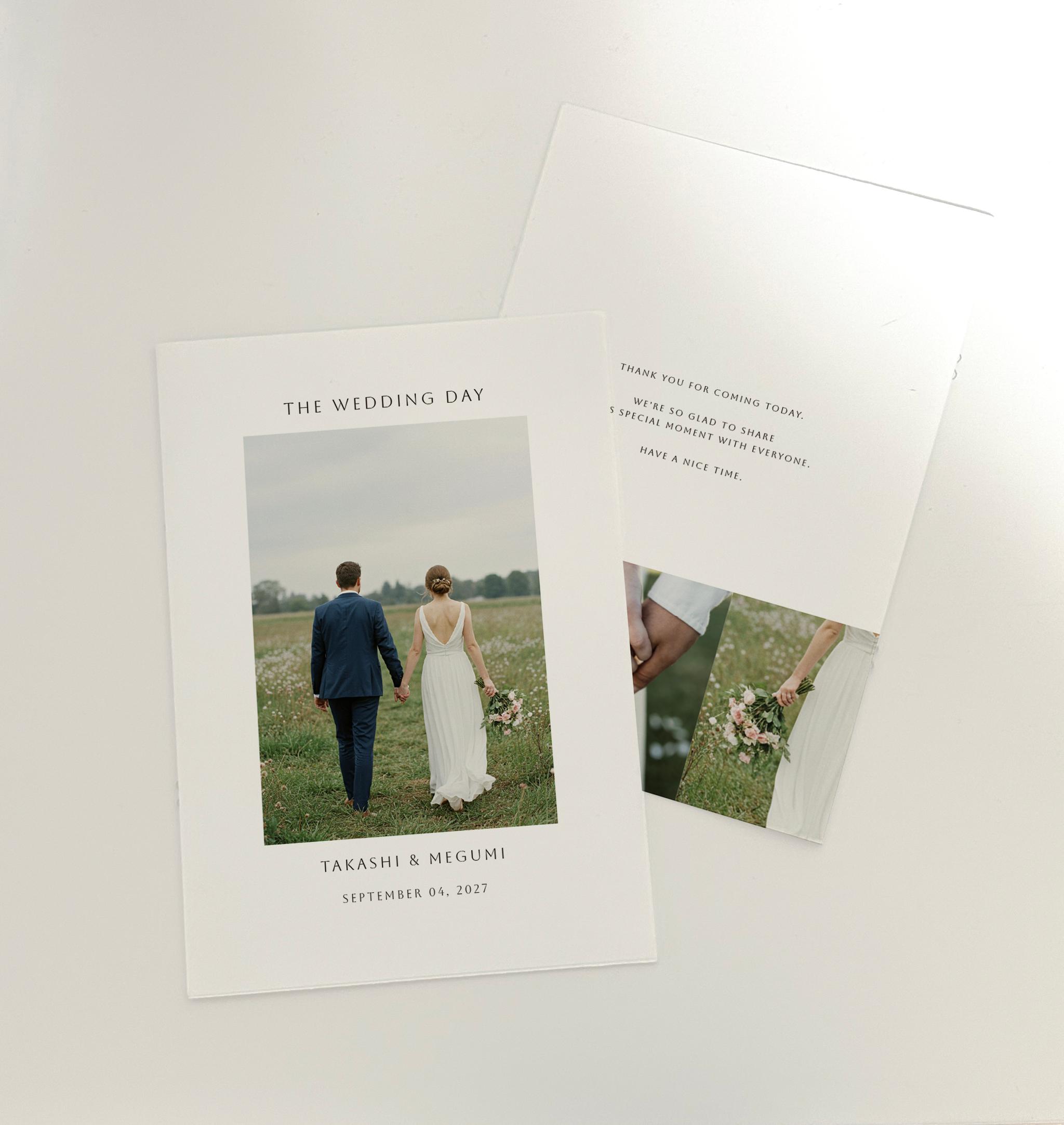 8PプロフィールブックA5サイズ No.08|選べる内容|席次表|結婚式|披露宴1枚目の画像