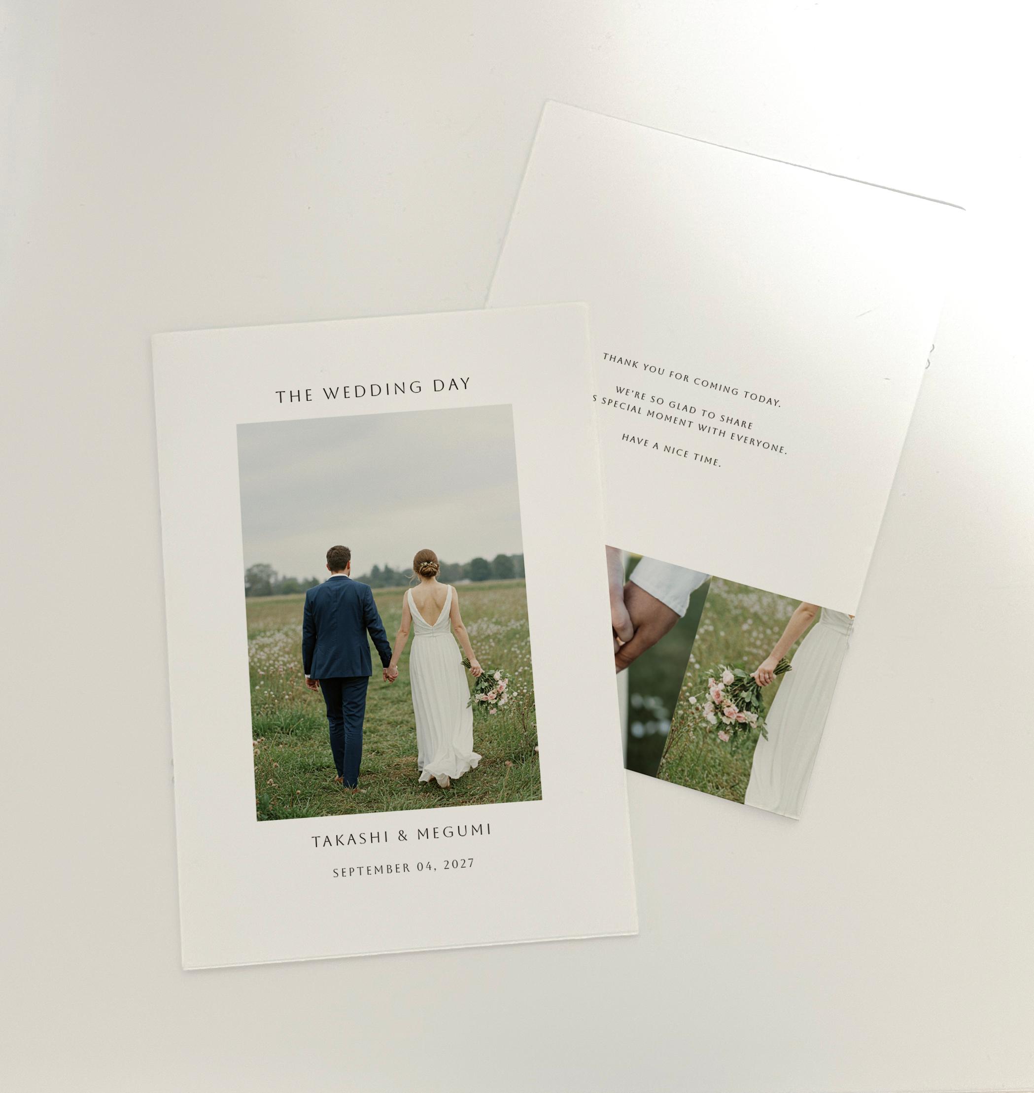 8PプロフィールブックA5サイズ No.08|選べる内容|席次表|結婚式|披露宴1枚目の画像
